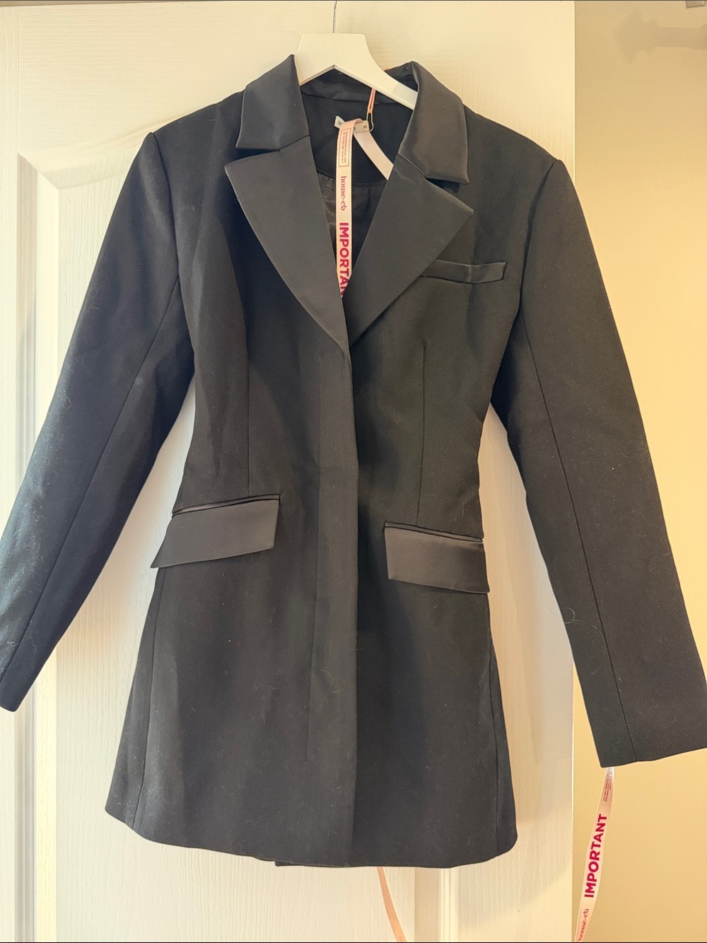 HOUSE OF CB NWT Black Women's Tailored Blazer Jacket Dress